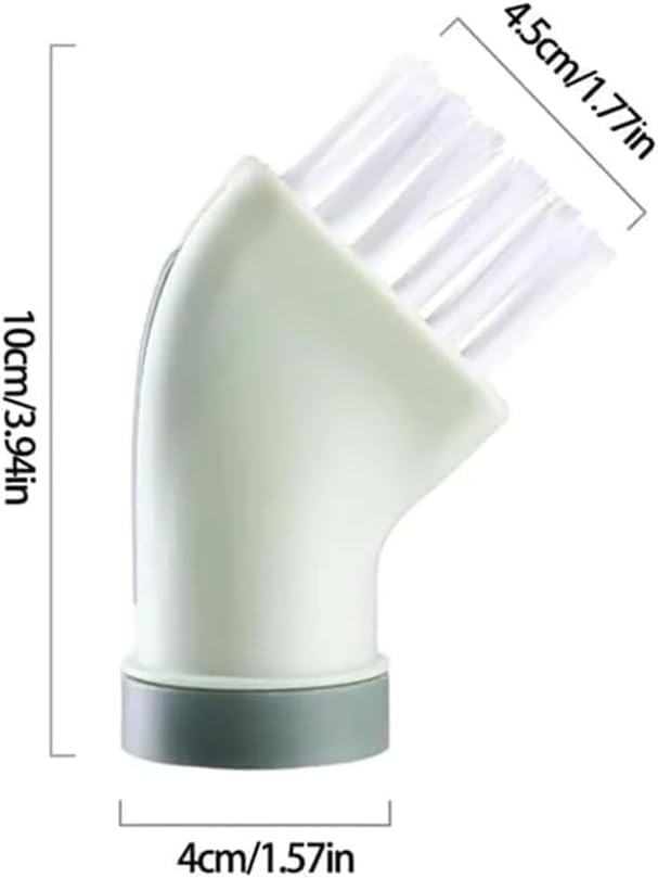 Multi-use Cleaning Brush Can Be Connected to Mineral Water Bottle, Multi-Purpose Bottle Gap Cleaning Brush (2*White)