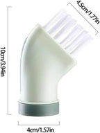 Multi-use Cleaning Brush Can Be Connected to Mineral Water Bottle, Multi-Purpose Bottle Gap Cleaning Brush (2*White)