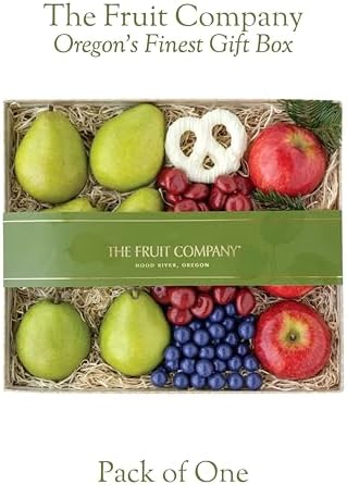 The Fruit Company Oregon's Finest Gift Box, A Luxurious Gift Box Filled with Fresh Fruits and Tasty Chocolate Treats, Ideal Gift for Birthdays, Anniversaries, and More
