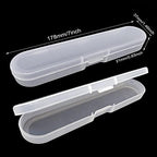 Honbay 4PCS Plastic Digital Thermometer Storage Case Containers Acne Needle Storage Box Pencil Case for Home (7 Inch)