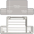 Linkidea Desktop Stainless Steel Razor Holder for Shower, Shaving Can Gel Storage Stand with Non-Slip Base, Compatible with Gillette Fusion ProGlide, Mach 3, Harry's 5 Blade (Silver)
