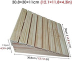 Bu Qi - US Loading Ramps, Threshold Ramp, Door Threshold Ramp Wood, Doorways/Entrance/Curb Ramp for Wheelchair & Scooter, Home Portable Non Slip Wedge Ramp (Size : 30.8x30x11cm)