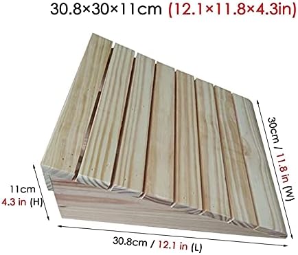 Bu Qi - US Loading Ramps, Threshold Ramp, Door Threshold Ramp Wood, Doorways/Entrance/Curb Ramp for Wheelchair & Scooter, Home Portable Non Slip Wedge Ramp (Size : 30.8x30x11cm)