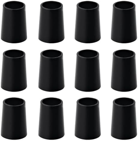 Hireko 3/4-Inch Tall Black .355" Taper Tip Iron Ferrules (Dozen)