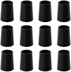 Hireko 3/4-Inch Tall Black .355" Taper Tip Iron Ferrules (Dozen)