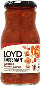 Loyd Grossman Pasta Sauce - Smoky Bacon (350g) - Pack of 2