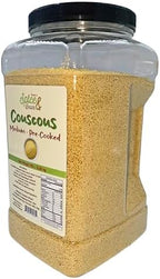 Medium Pre-cooked Couscous | Non-GMO | by Dasher's Spice & Beans | 5 lb. Container