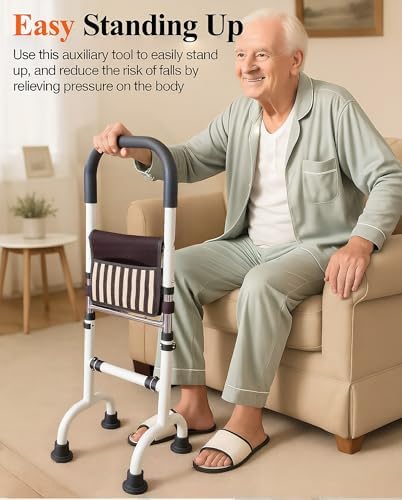 Stand Assist Aid for Elderly; Couch Stand Assist; Mobility Aids for Seniors; Toilet Assist Rails for Tight Bathroom; Knee Surgery Recovery Aids; Height Adjustable to 36''; Weight 5lbs, Bear 350lbs