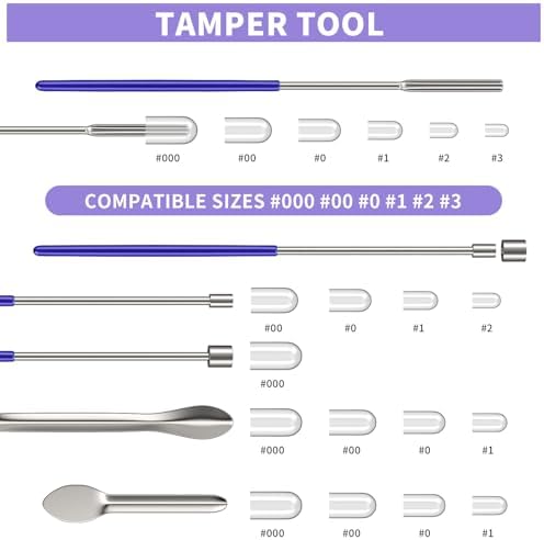 15Psc Filling Tools Tray Kit - Capsule Tamper Filler Maker Tool & Tray Holder - for Home & Lab Empty Gel Spoon Scoops Funnel Fill Size #000 00 0 1 2 3 Funnels