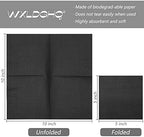 300 Count Beverage Napkins, Disposable Black Paper Napkins, 10" x 10" 2-Ply Cocktail Napkins for Bar, Weddings, Birthday