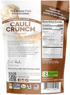 Cauli Crunch | Original Gluten Free Cauliflower Bread Crumbs – Bread-Free Breadcrumbs, Certified Gluten Free + NON-GMO, Vegan, Kosher Bread Crumbs, All Natural, 2-PACK (Original)