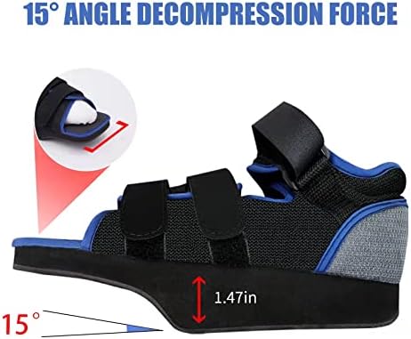 GHORTHOUD Post-op Shoes for Broken Toe Lightweight Shoes Medical Orthopedic Foot Brace Off-loading Healing shoe for Foot Surgery (X-Large)