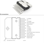 2-Pack TDA7293V & TDA7293 Audio Amplifier IC - 100W 15V/μs Slew Rate ZIP-15 - Compatible with STMicroelectronics & Yamaha Systems - Fixes Protect Overheat Errors