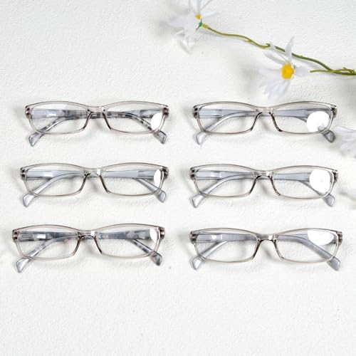 Eyekepper 6-pack Ladies Reading Glasses Stylish Women Readers - Grey +2.75