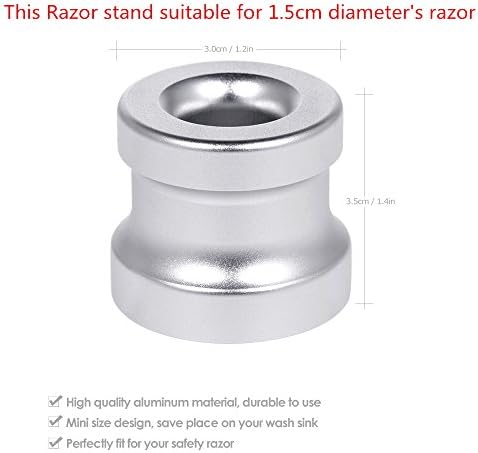 Men's Shaving Razor Stand Holder Aluminum Alloy Safety Razor Base Stand Good Thanksgiving/Christmas Gift