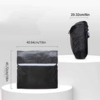 Wheelchair Bag, Polyester Electric Wheel Chair Pouch Portable Walker Backpack Storage Organiser with Reflective Strips for Seniors