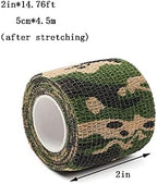 12 Pack Self Adhesive Bandage Wrap, Camouflage Cohesive Tape