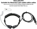 U94 PTT Adapter,U94 PTT System Military Adapter Push to Talk for Radio Throat Microphone Headset Coiled Walkie Talkie Earpiece with U94 PTT for XTN600 SV22C SU220 XV2600 XU260