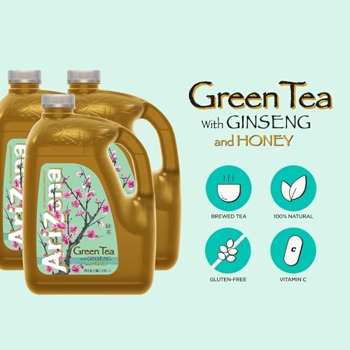 Arizona Green Tea with Ginseng and Honey, 128 Fl Oz
