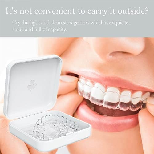 ARGOMAX Aligner Case - Slim Retainer Box for Orthodontic Braces | Portable Dental Storage with Airflow Slots | Compact Carrying Case for Daily Use & Travel (1 Pack, White)