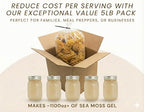 5 lb Bulk Raw Wildcrafted Sea Moss – Makes ~1100 oz Gel – Ideal for Juice Bars & Gel Makers (St. Lucia)
