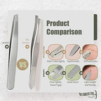 Eyebrow Tweezer Set for Women & Men Professional Slant and Pointed Tweezers Set with Case Precision Tweezers Kit for Facial Hair, Splinter and Ingrown Hair Removal(Sliver4 piece)