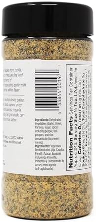 Badia Harlem Garlic Pepper Seasoning Blend, 6 oz – Bold Garlic & Pepper Flavor for Chicken, Steak, Seafood, Pasta, Vegetables, Gluten Free