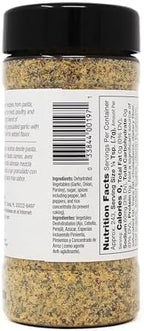 Badia Harlem Garlic Pepper Seasoning Blend, 6 oz – Bold Garlic & Pepper Flavor for Chicken, Steak, Seafood, Pasta, Vegetables, Gluten Free