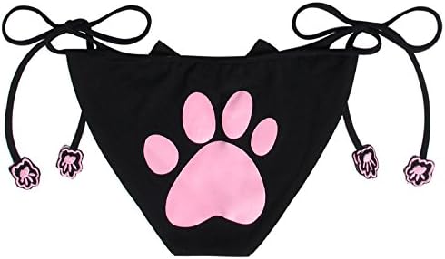 JustinCostume Women's Cosplay Lingerie Set Kitten Keyhole Cute Sexy Outfit