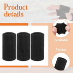 KALIONE 10Pcs Black Sport Finger Sleeves, Finger Sleeves Protectors, Elastic Finger Support Sleeve, Compression Finger Sleeves, Thumb Brace Support for Basketball, Golf