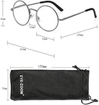 Metal Frame Round Reading Glasses with Spring Hinge (Black, Silver and Gunmetal)