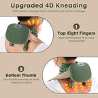Neck Massager with Heat - Deep Tissue Shiatsu Electric Neck and Shoulder Massager with Fingers, 4D Kneading Design for foot back body, Cordless Masajeador De Espalda Y Cuello, Portable for Travel