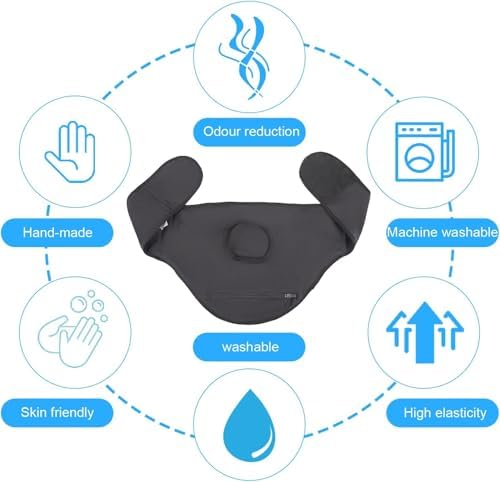 Ostomy Belt | Ostomy Bag Cover | Ostomy Wrap for Sport & Swimming | Ostomy Support Belts for Men & Women | Colostomy Bag Cover | Inner Pocket to Hold Ostomy Pouch | Ostomy Supplies-S