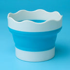 1PC Multi-Collapsible Paint Brush Washer Multifunctional Collapsible Bucket Foldable Water Cup Portable Silicone Washing Bucket Brush Holder Mini Foldable Washing Buckets for Watercolor Oil Painting