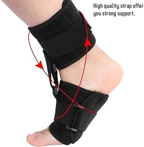 Foot Drop Orthotic Brace, Adjustable Soft AFO Foot-Up, Prevents Cramps Ankle Sprains, Pain Relief Plantar Fasciitis Corrector, for Improved Walking Gait
