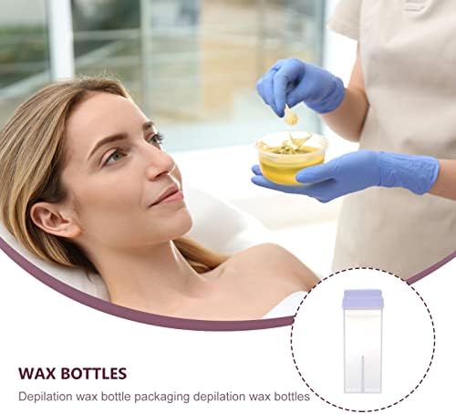 FRCOLOR 2pcs Travel Hair Removal Wax Bottles Dehairing Wax Dispenser Safe Reusable Portable for Home Travel