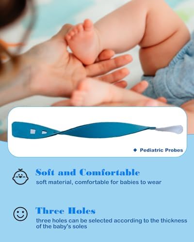 Probes for Infants 3.3ft - Compatible with Handheld Pulse Oximeter Overnight Oxygen SpO2 Heart Rate Monitor