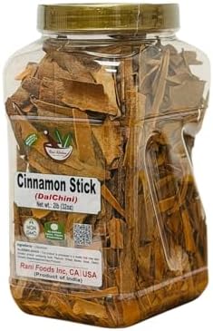 Desi Kitchen Cinnamon Stick (DalChini) | Premium Whole Cinnamon Bark | 100% Natural, Non-GMO, No Artificial Colors or Preservatives | Authentic Indian Spice for Cooking, Baking & Tea | 2lb (32oz)