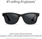 Ray-Ban Meta (Gen 2), Wayfarer Large, Matte Black | Smart AI Glasses for Men, Women — 2X Battery Life — 3K HD Resolution — 12 MP Ultra-Wide Camera, Audio, Video — Polarized Gradient Graphite Lenses