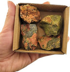Natural Raw Crystals 1''-2'' Unakite Rough Stones Rocks for Tumbling Polishing Cabbing Gemstones Crystals and Healing Stones for Wicca Reiki,Fountian Rocks for Decorations (Unakite)
