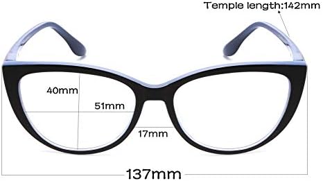 CRGATV 3 Pack Reading Glasses Blue Light Blocking Stylish Cat Eye Computer Readers Anti Eyestrain & Glare for Women