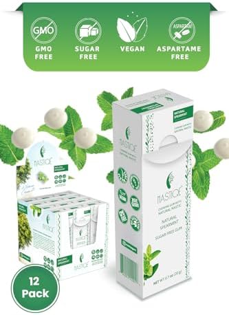Mastiqe Sugar Free Hard Chewing Gum with Natural Mastic (Spearmint)