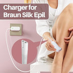 Charger for Braun Epilator Silk-épil 9 Shaver Charger Compatible with Braun Epilator Silk épil 7 5 9-720 9-300 9-890 9-030 9-880 5-810 5-620 910 911 921