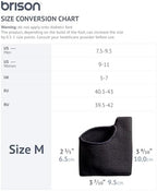 Brison Podiatrist-Designed Metatarsal Pads for Women & Men - Ball of Foot Cushions for Pain Relief Gel Sleeves from Metatarsalgia Morton’s Neuroma - 2 Pairs(Black, S-M)