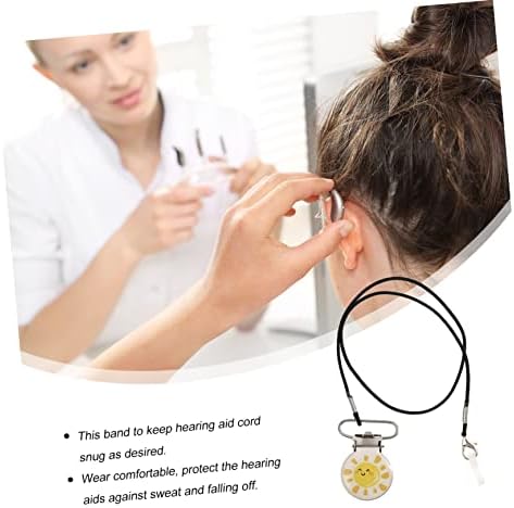 Hearing Aid Protector Clip with Cord Anti-Lost Lanyard for Boy Girl Metal Holder for Single and Dual Lightweight and Portable