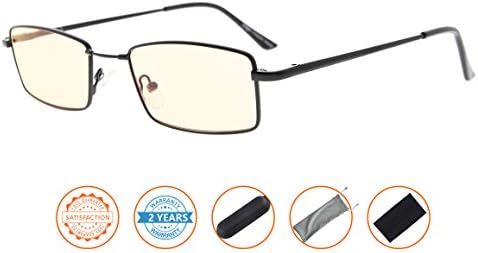 CessBlu Blue Light Blocking Reading Glasses Bendable Bridge Computer Eyeglasses Women Men Readers