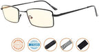 CessBlu Blue Light Blocking Reading Glasses Bendable Bridge Computer Eyeglasses Women Men Readers
