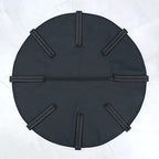 Wheelchair Spoke Guard with Storage Pocket Pouch for Wheelchair Wheels 24'' to Protect Fingers Black