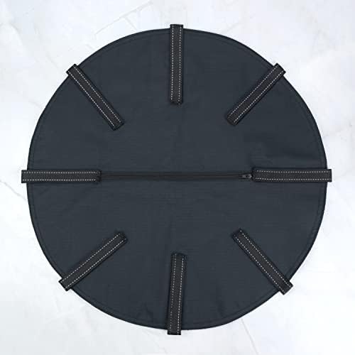 Wheelchair Spoke Guard with Storage Pocket Pouch for Wheelchair Wheels 24'' to Protect Fingers Black