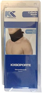 Adjustable Soft Cervical Collar (Neck Brace), Foam, BLACK NEW MODEL - Size L